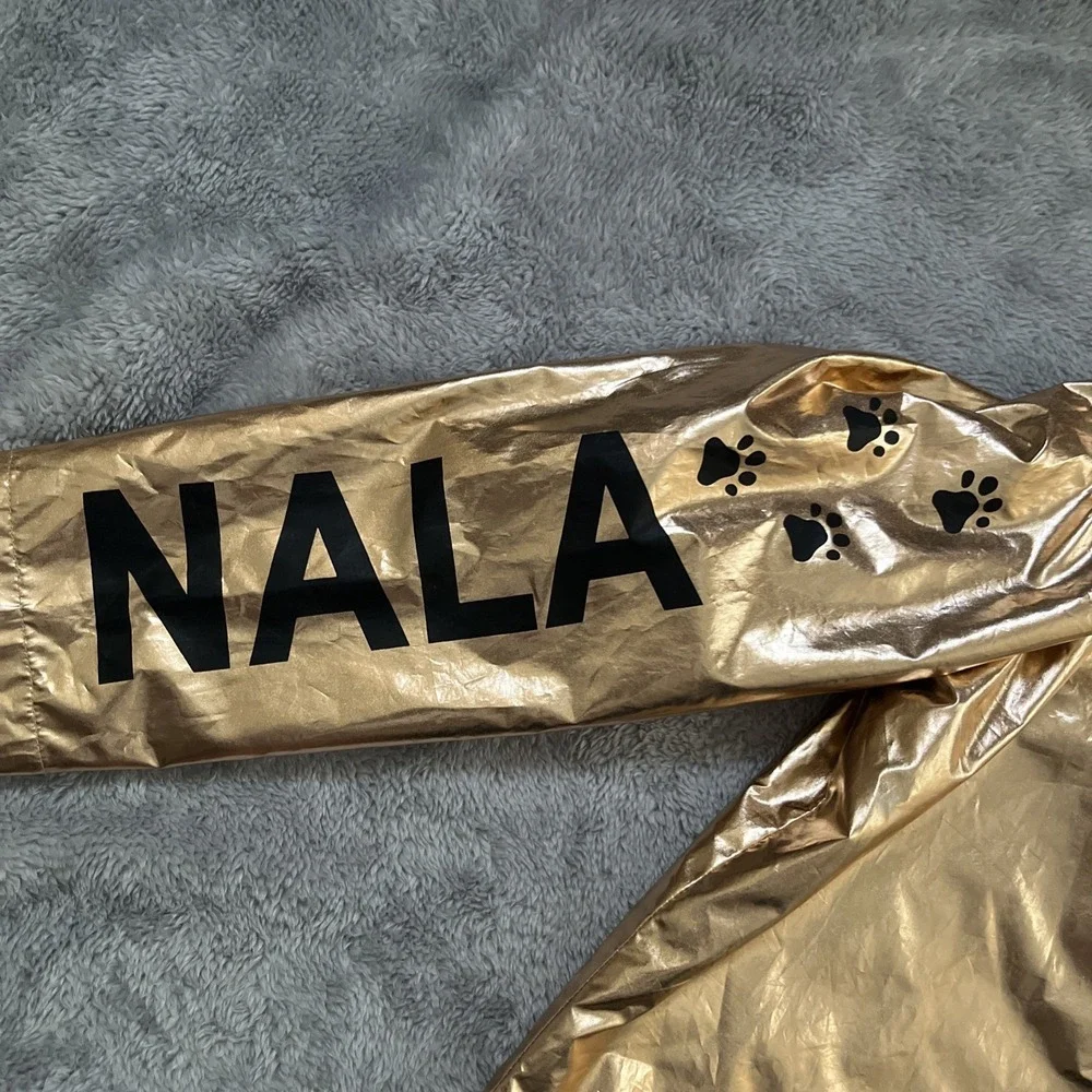 Disney The Lion King Girls Future Queen Nala Hooded Gold Jacket XL 14-16
